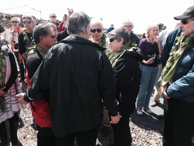 The observatory people decided to give up their ceremony and to leave