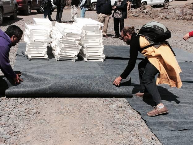 Hawaiians helped speed the desecraters on their way by packing up their chairs and rolling up their carpet