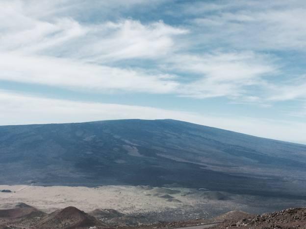 View of Mauna Loa from the summit of Mauna Kea