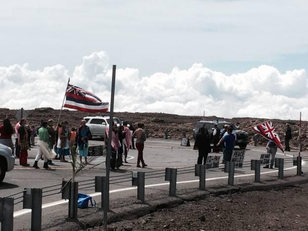 The protest spread out