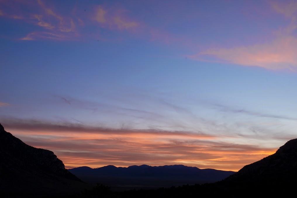 Great Basin sunset, Cave Valley