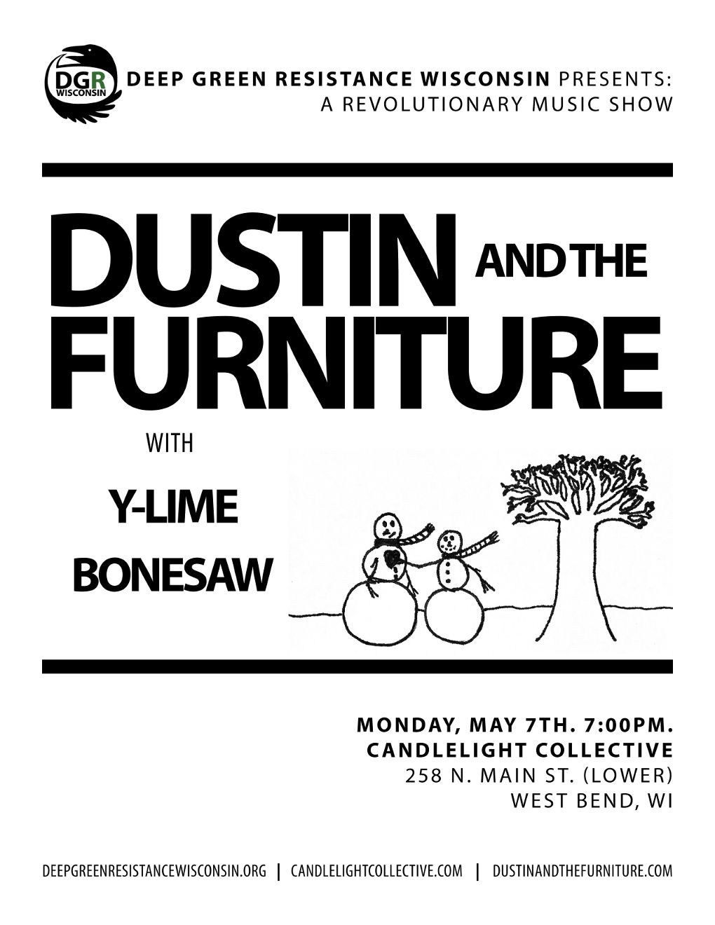 Revolutionary Music Show with Dustin and the Furniture and more (5/7